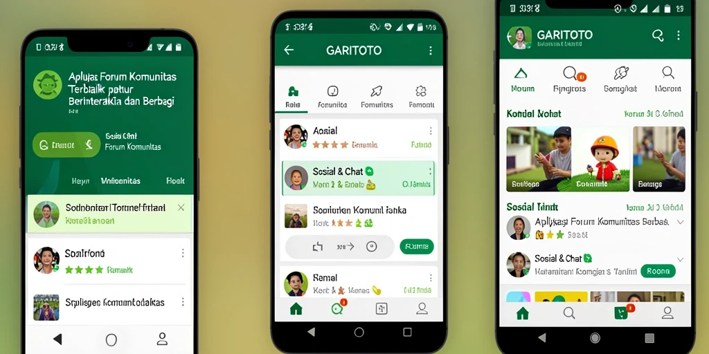 Antarmuka aplikasi GARITOTO yang memudahkan interaksi dalam forum komunitas.
