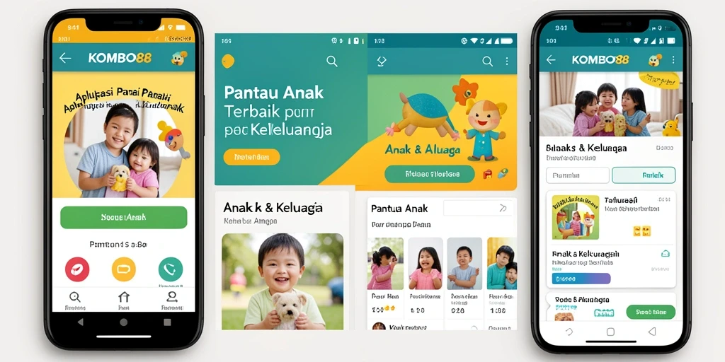 Antarmuka KOMBO88 yang intuitif dan memudahkan pemantauan aktivitas anak.