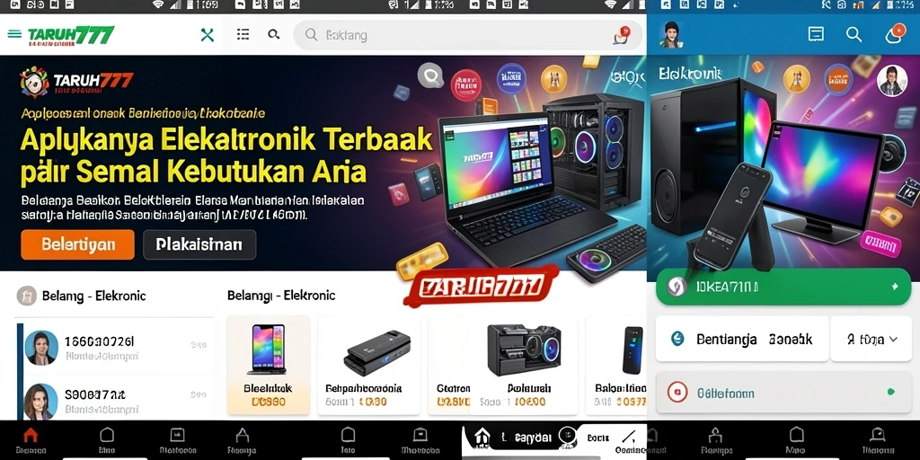 Tampilan antarmuka TARUH777 yang modern dan mudah digunakan.