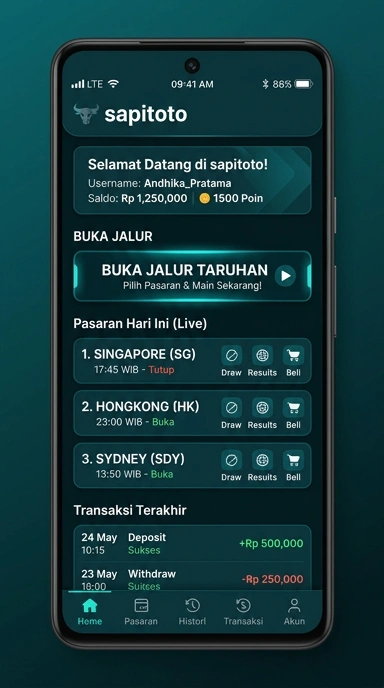 Tampilan link alternatif sapitoto